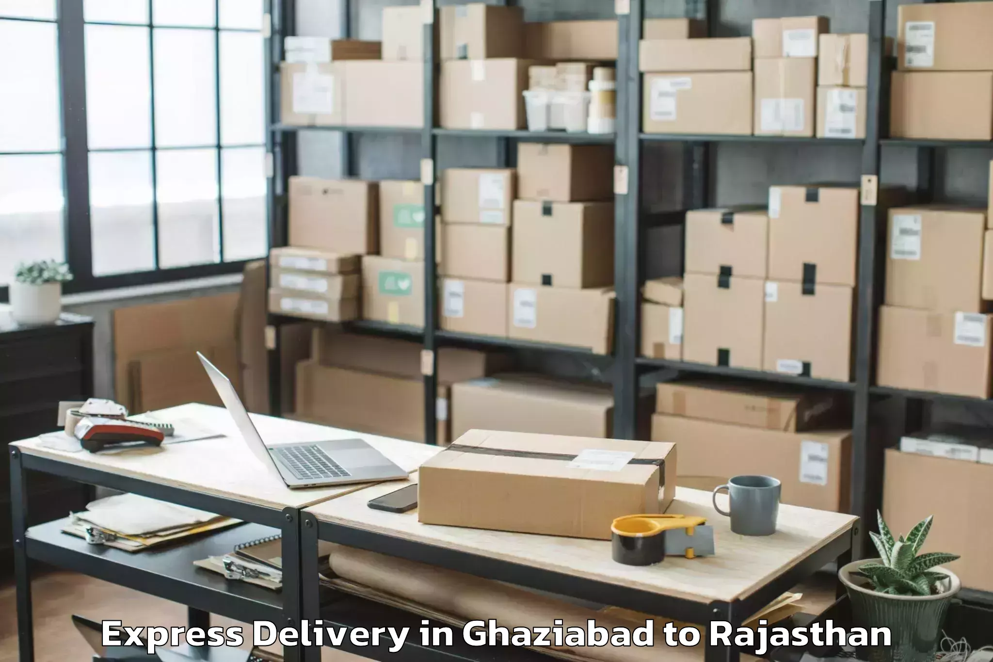 Trusted Ghaziabad to Pacific University India Udaip Express Delivery